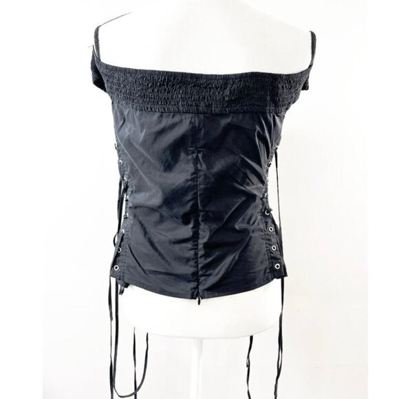 Forever 21+ Plus Black Corset Style Lace Up Top - Size 3X - Picture 3 of 9